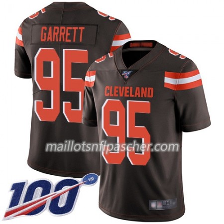 Maillot Cleveland Browns Myles Garrett 95 Nike Brown I 100th - Homme